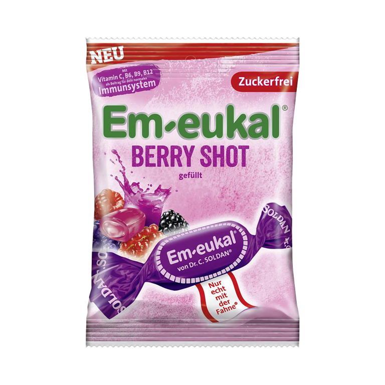 Em-eukal Berry Shot gefuellt