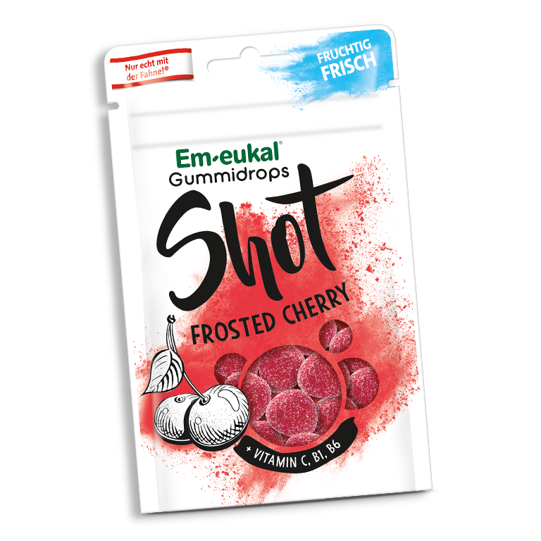 Em-eukal Gummidrops Shot Frosted Cherry