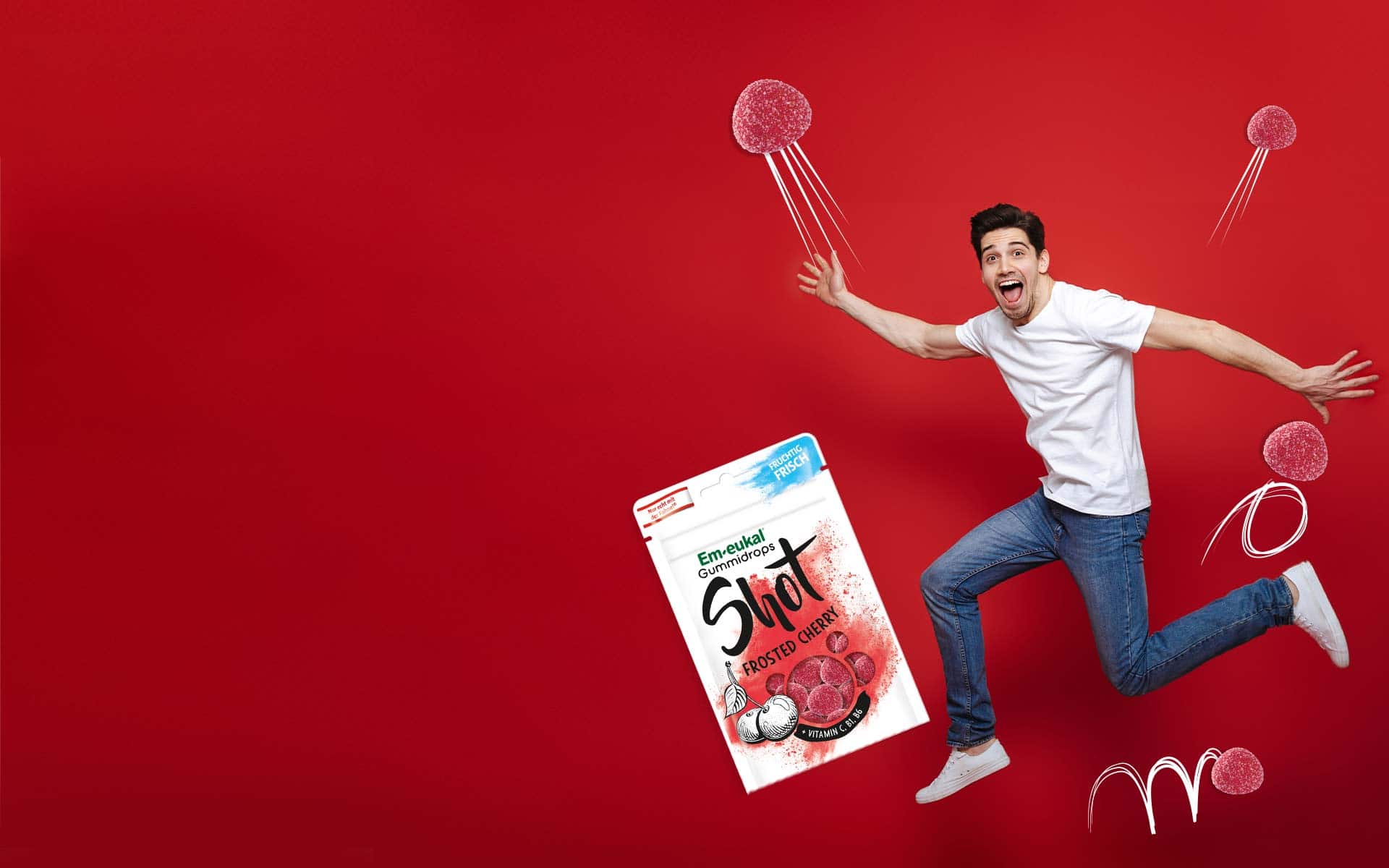 Em-eukal Gummidrops Frosted Cherry