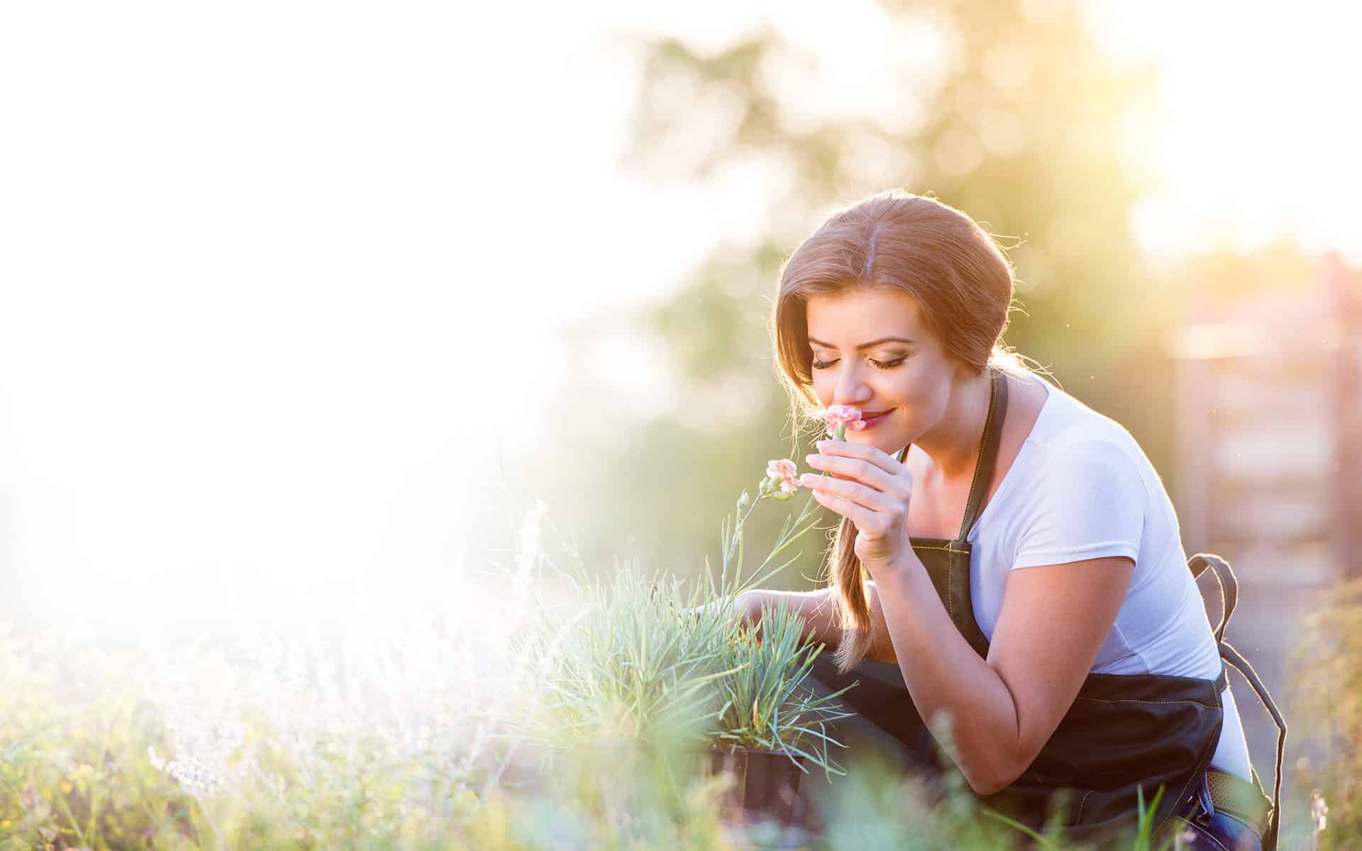 Frau in der Natur